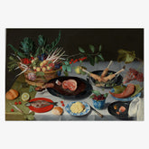 Still Life with Meat, Fish, Vegetables, and Fruit by Jacob van Hulsdonck - thumbnail_0_nf_6710397c762cab4eff787184